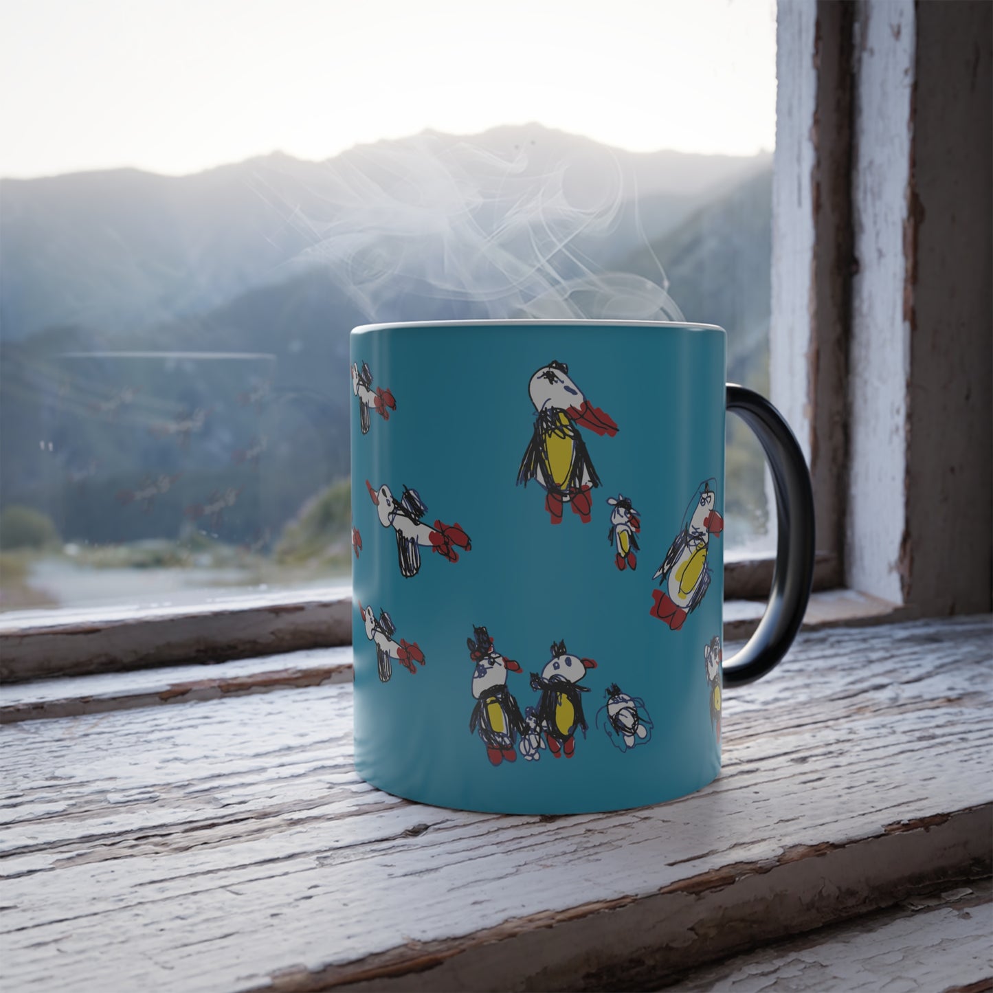 Penguins - Color Morphing Mug, 11oz