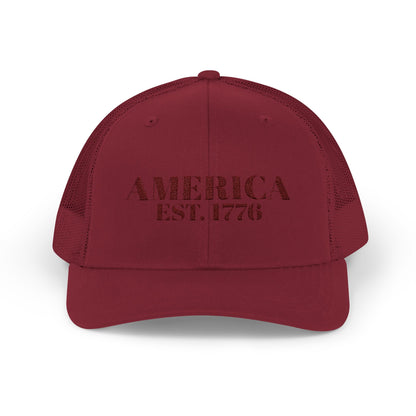 America Est. 1776 - Snapback Trucker Cap