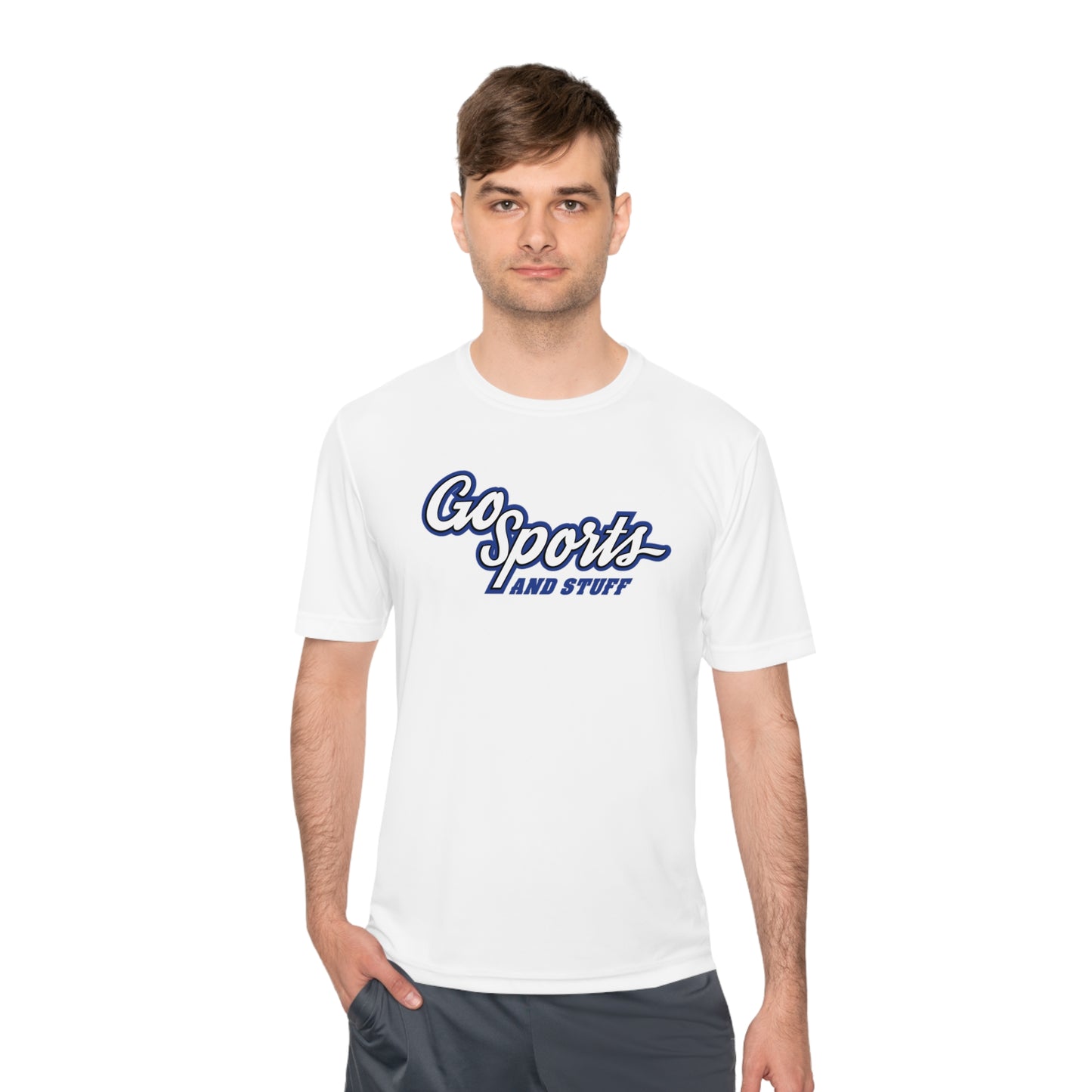 White & Royal Blue Logo - Go Sports And Stuff