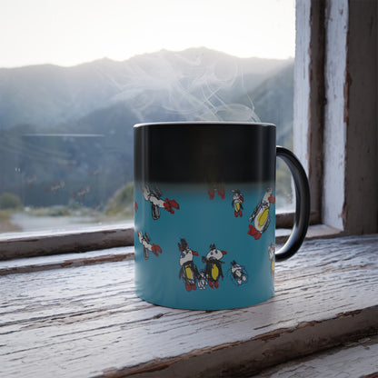 Penguins - Color Morphing Mug, 11oz