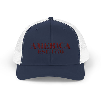 America Est. 1776 - Snapback Trucker Cap
