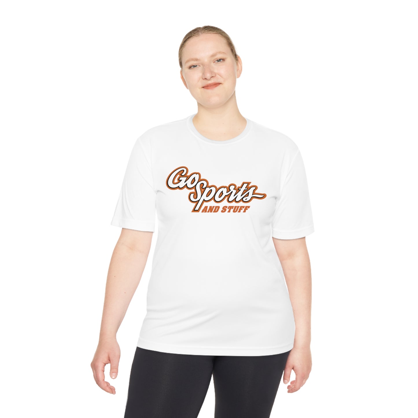 White & Burnt Orange Logo - Go Sports And Stuff