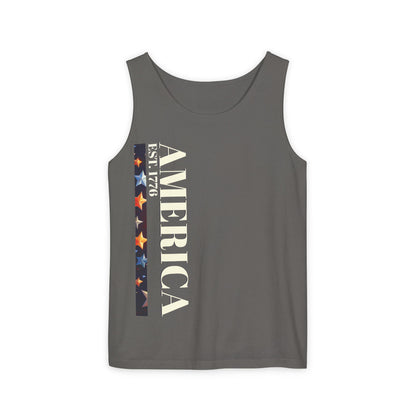 America Est. 1776 - Unisex Garment-Dyed Tank Top