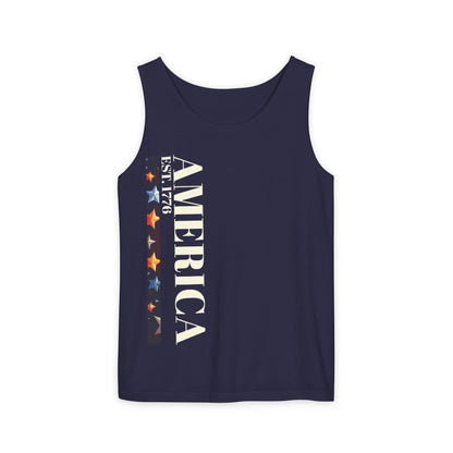 America Est. 1776 - Unisex Garment-Dyed Tank Top