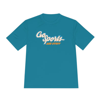 White, Orange & Light Blue Logo - Go Sports And Stuff