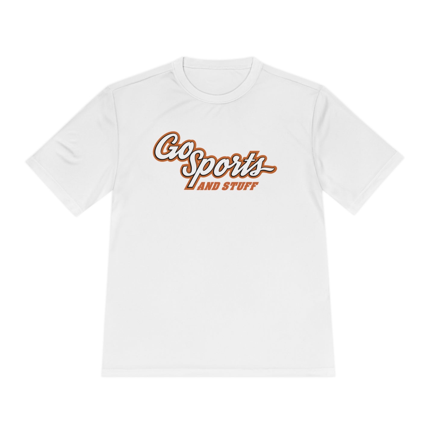 White & Burnt Orange Logo - Go Sports And Stuff