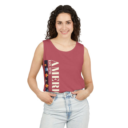 America Est. 1776 - Unisex Garment-Dyed Tank Top