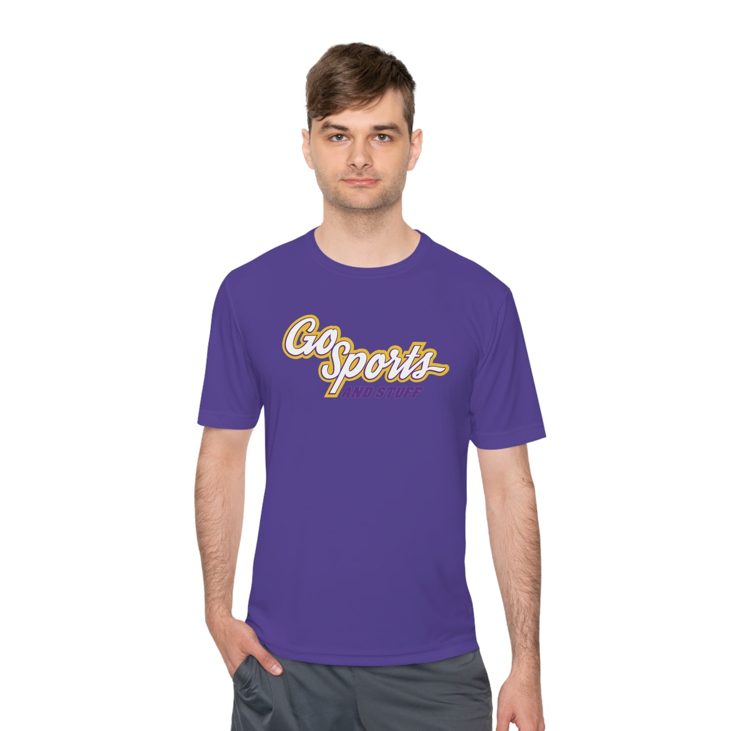 White, Purple & Yellow Logo - Go Sports And Stuff