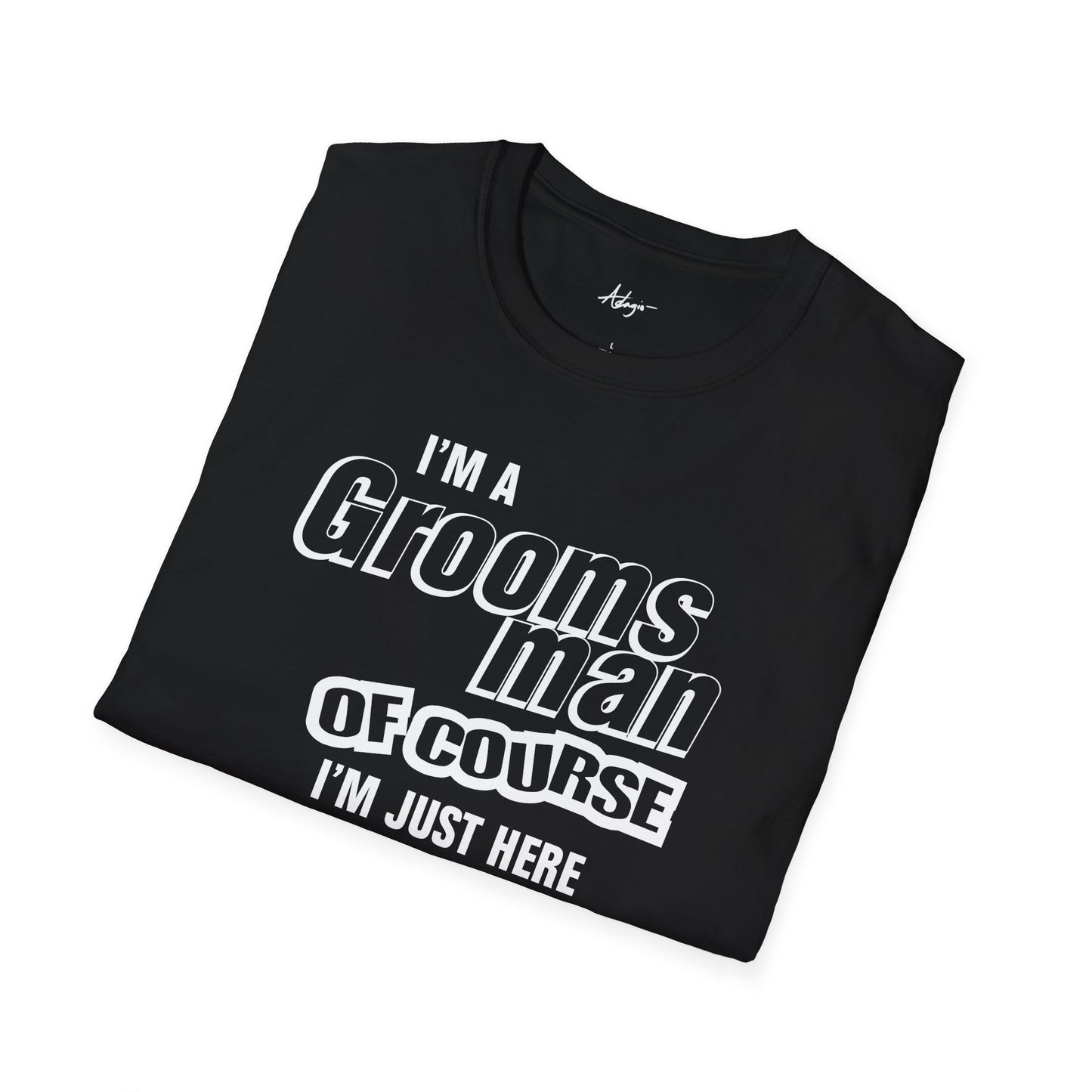 Groomsman T-shirt - Of Course I'm Just Here for the Party