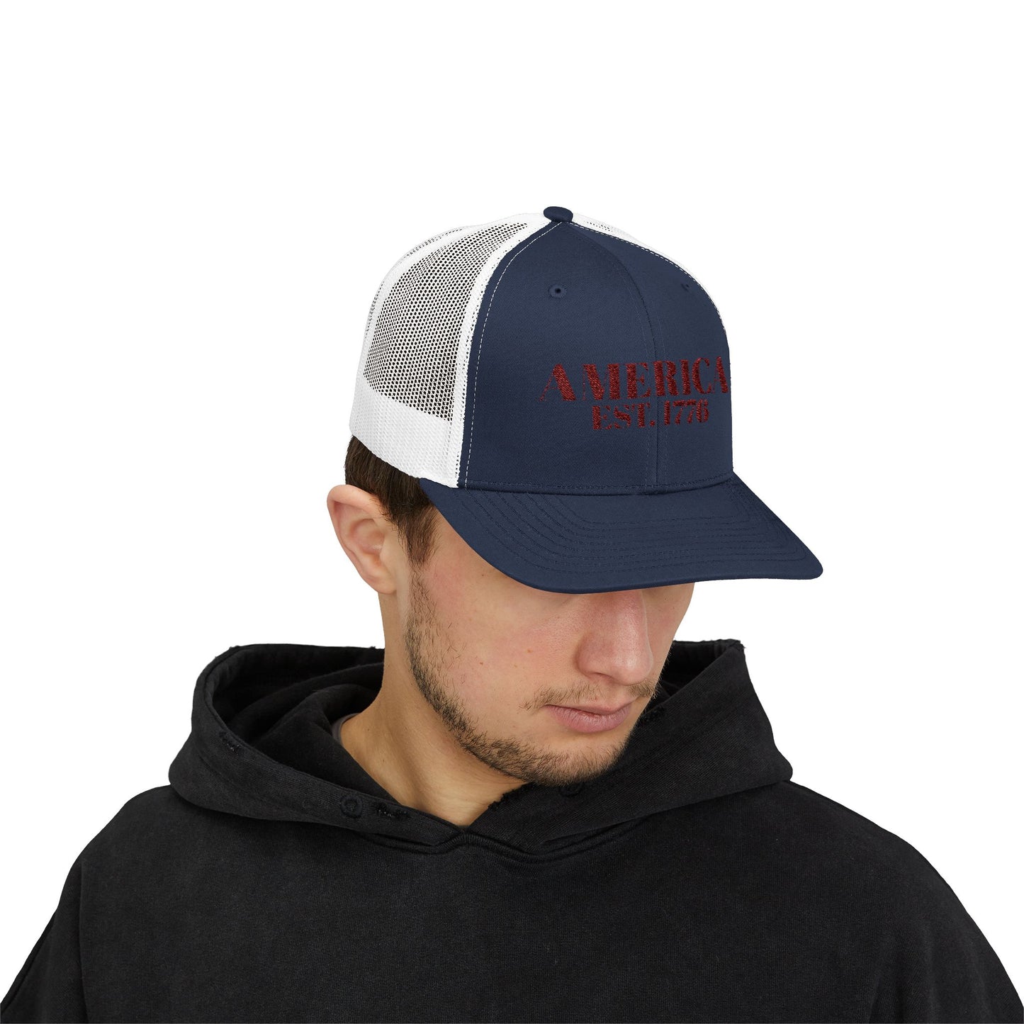 America Est. 1776 - Snapback Trucker Cap