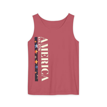 America Est. 1776 - Unisex Garment-Dyed Tank Top