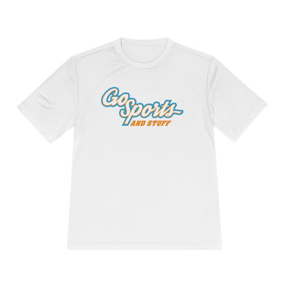 White, Orange & Light Blue Logo - Go Sports And Stuff