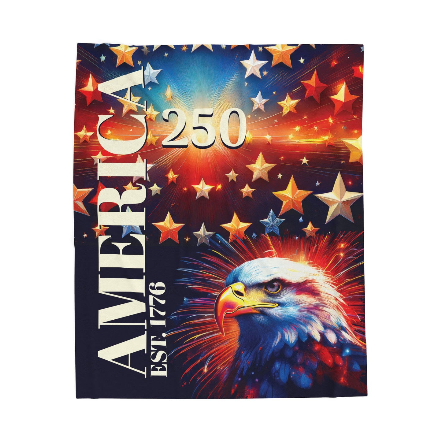 USA 250 - Velveteen Plush Blanket