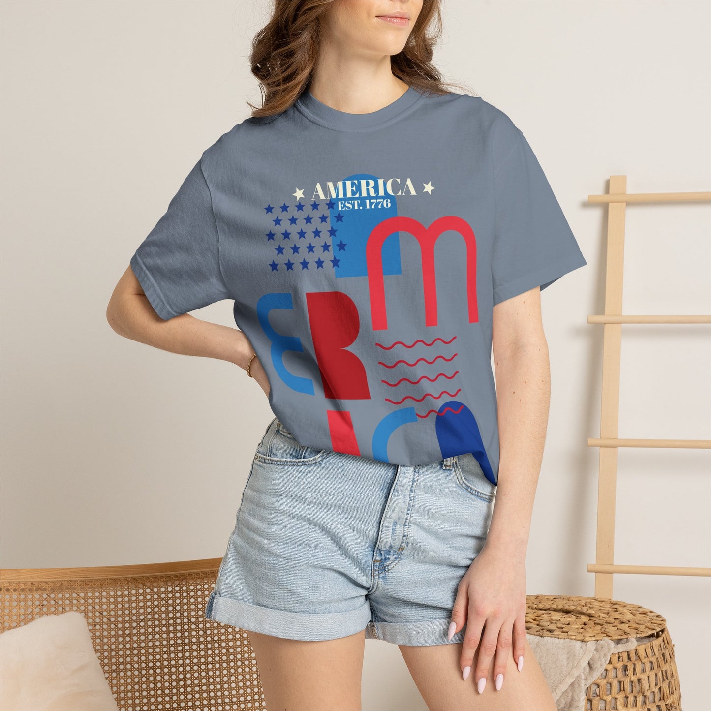 America - Unisex Garment-Dyed T-shirt