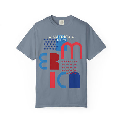 America - Unisex Garment-Dyed T-shirt