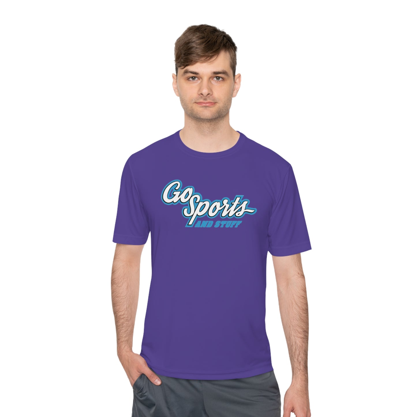 White & Light Blue Logo - Go Sports And Stuff